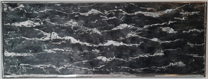Pintura titulada "Mer vague" por Vincent Fons, Obra de arte original, Oleo