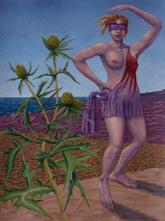 Malerei mit dem Titel "Fortuna" von Vincent Lacroix, Original-Kunstwerk, Öl