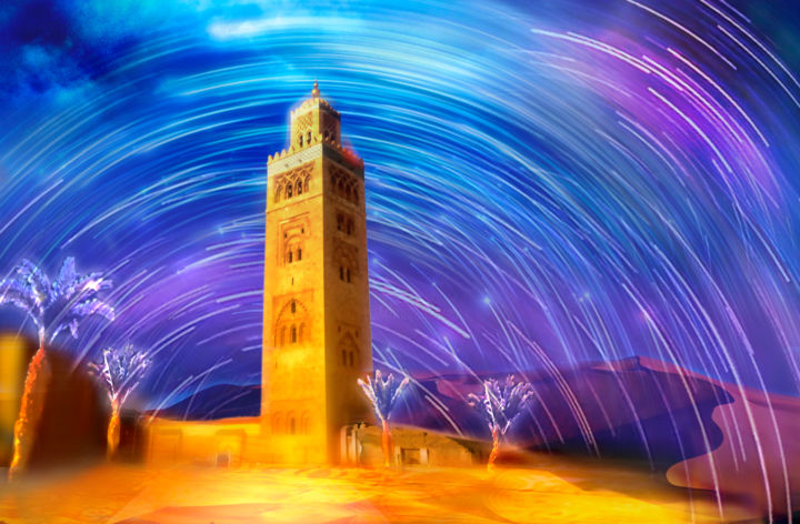 Arts numériques intitulée "Marrakech" par Vincent Marguerit, Œuvre d'art originale