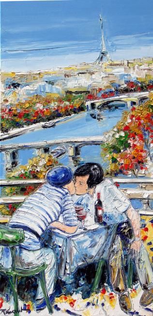 Painting titled "Typically french" by Vincent Richeux, Original Artwork