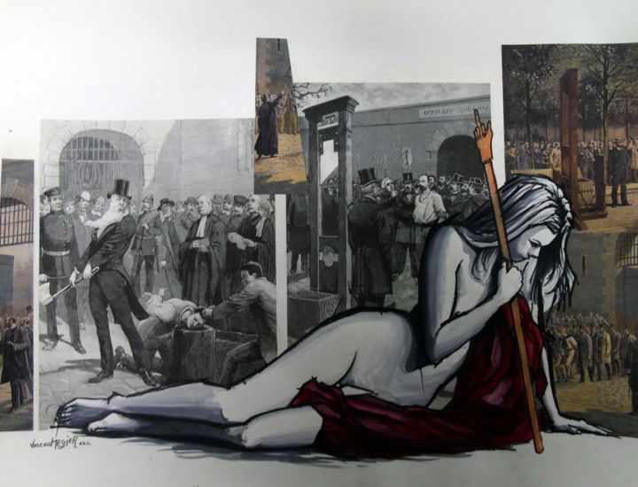 Pintura intitulada "république" por Vincent Tessier Xxc, Obras de arte originais, Acrílico