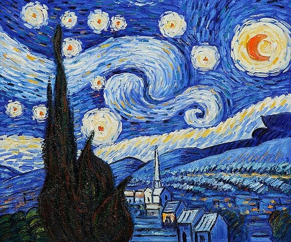 Malarstwo zatytułowany „VINCENT VAN GOGH -…” autorstwa Vincent Van Gogh, Oryginalna praca, Olej