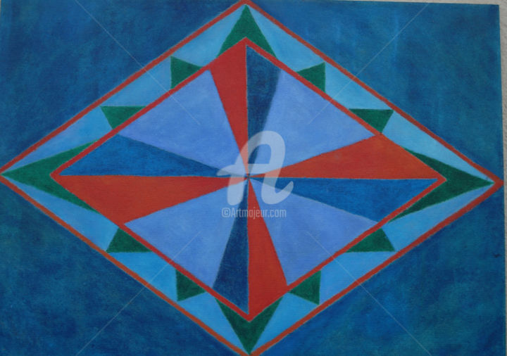 Painting titled "geometric-2.jpg" by Vincent Consiglio, Original Artwork, Oil