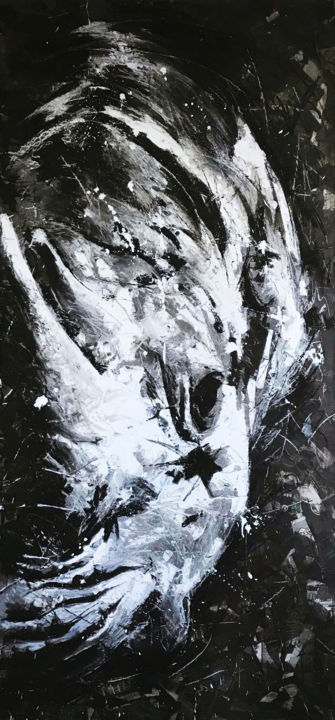 Painting Artiste Art Animal Rhinocéros, Painting by Vincent Gallois (Art  Animal) | Artmajeur