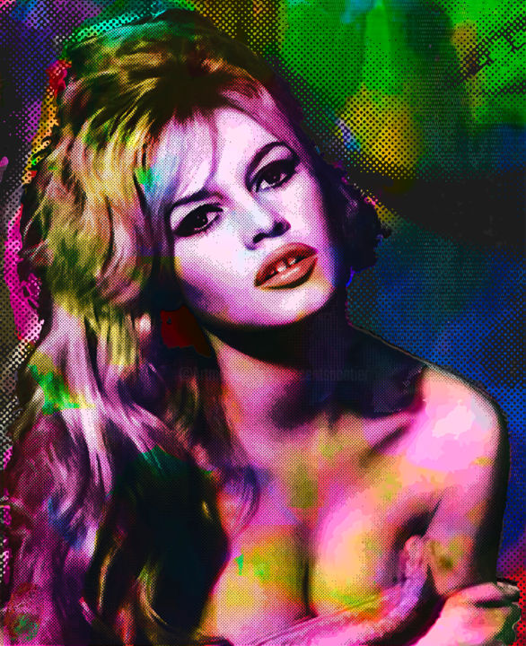 Arts numériques intitulée "Bardot" par Vincent Sabatier (VerSus), Œuvre d'art originale