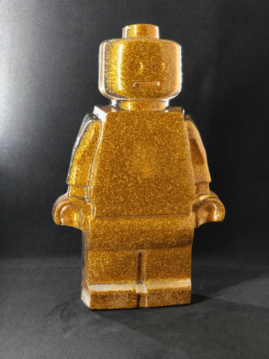 Sculpture titled "legoclusion N°52" by Vincent Sabatier (VerSus), Original Artwork, Mixed Media