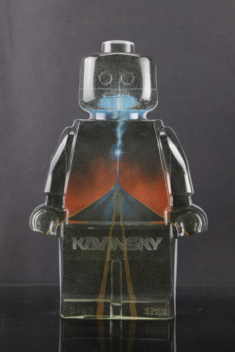 Sculpture titled "Roboclusion Kavinsk…" by Vincent Sabatier (VerSus), Original Artwork, Casting