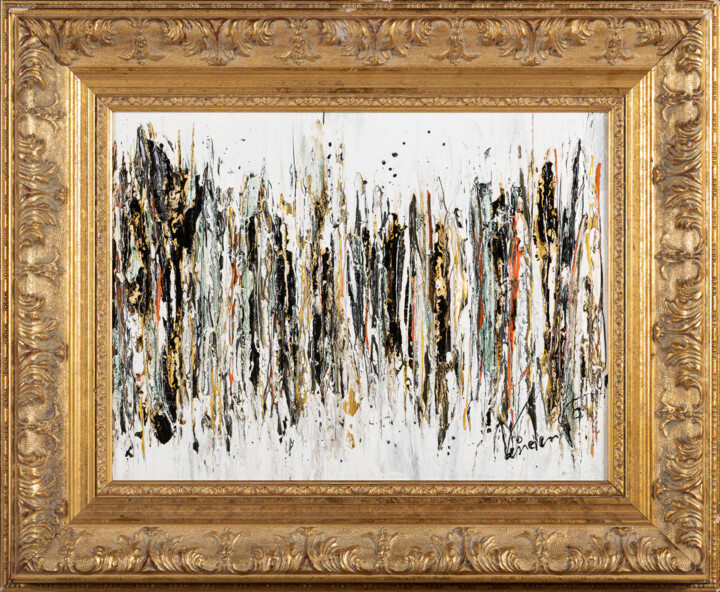 Картина под названием "OGGI N°11" - Vincenzo Galati, Подлинное произведение искусства, Акрил Установлен на Деревянная рама д…