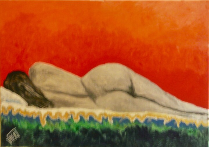 Malerei mit dem Titel "IL SONNO , UN SOGNO…" von Vincenzo Neri, Original-Kunstwerk, Acryl