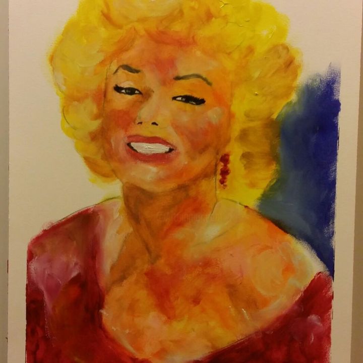 Pittura intitolato "Marilyn Monroe" da Scafato, Opera d'arte originale, Olio