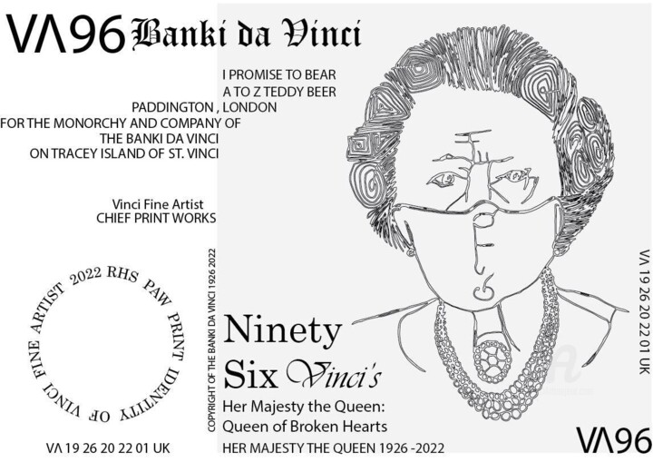 Incisioni, stampe intitolato "Unofficial VA 96 Ba…" da Vinci Art, Opera d'arte originale, Stampa digitale