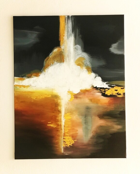 Painting titled "Ariane 5" by Miss Sensitive, Original Artwork, Acrylic
