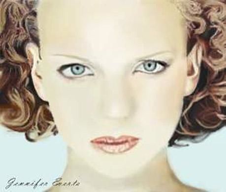 Цифровое искусство под названием "Redhead" - Glory Elizabeth, Подлинное произведение искусства