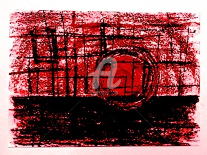 Dessin intitulée "sunset-copy.jpg" par Viorel Surdoiu, Œuvre d'art originale, Crayon