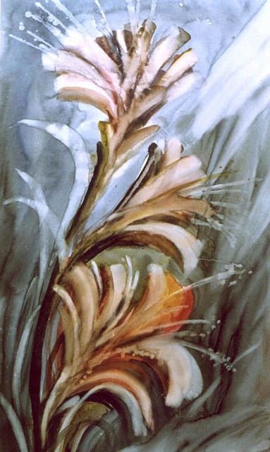 Painting titled "Flowers" by Viorela, Original Artwork