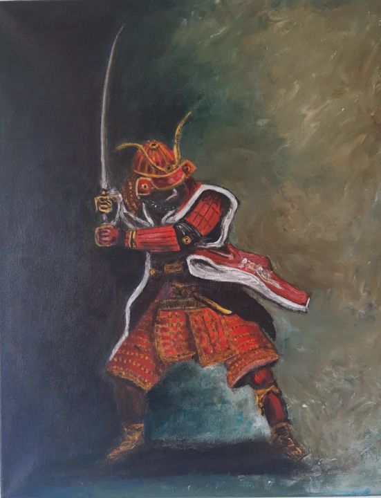 Samurai Acrylic Art