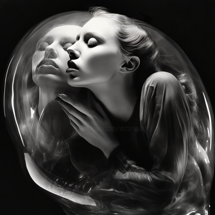 Цифровое искусство под названием "time bubble #4" - Virgil Quinn, Подлинное произведение искусства, Изображение, сгенерирова…