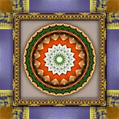 Digital Arts titled "Mandala" by Virgil Beceru, Original Art,