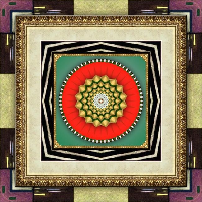 Arts numériques intitulée "Mandala" par Virgil Beceru, Œuvre d'art originale