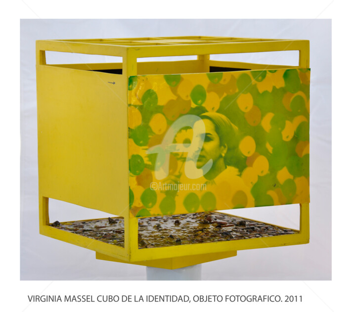 Scultura intitolato "cubo2.jpg" da Virginia Massel, Opera d'arte originale
