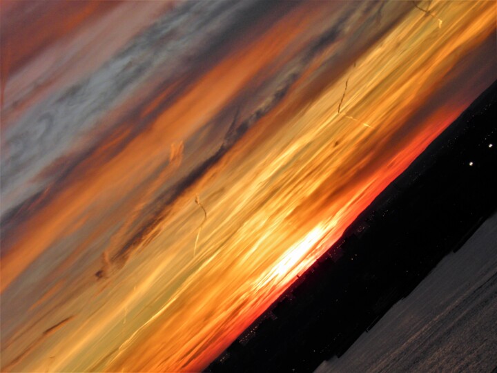 Photography titled "OVER THE HUDSON" by Virginie B, Original Artwork, Digital Photography