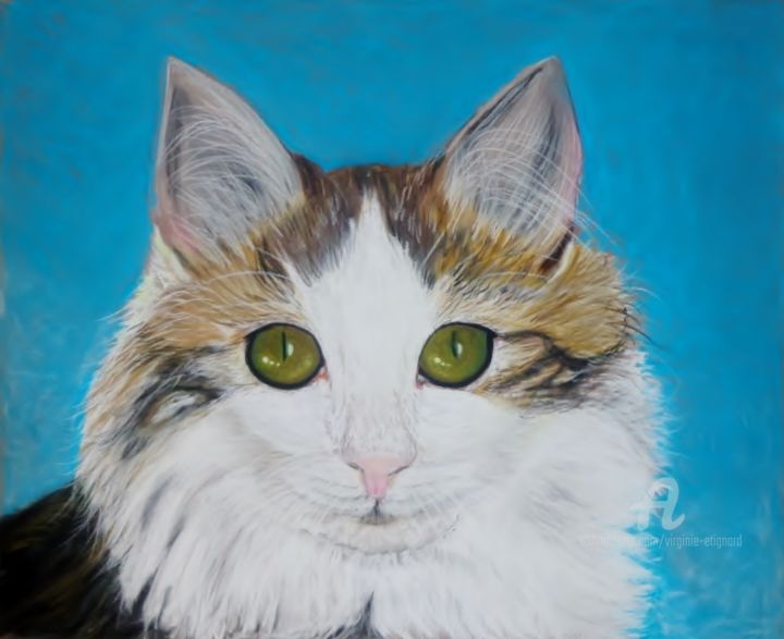 "Mistrouillou" başlıklı Resim Virginie Etignard tarafından, Orijinal sanat, Pastel