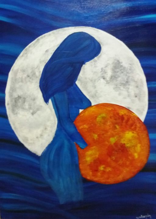 Mere Nature Painting By Virginie Virginie Galopin Artmajeur