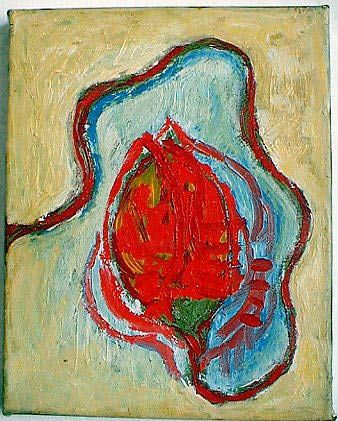 Peinture intitulée "Rose" par Virginie Gallé, Œuvre d'art originale, Huile