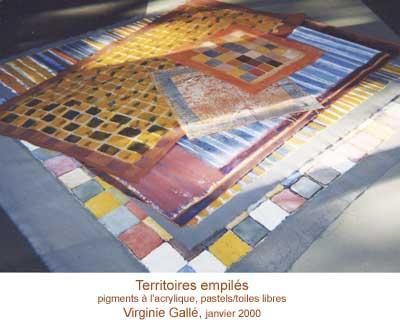 Ζωγραφική με τίτλο "Territoires Libres" από Virginie Gallé, Αυθεντικά έργα τέχνης, Ακρυλικό