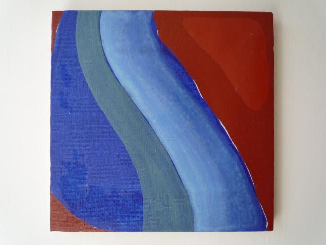 Pintura intitulada "Territoire Bleu n°…" por Virginie Gallé, Obras de arte originais