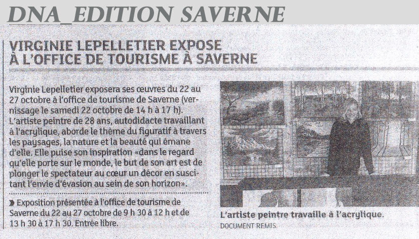 Artist News Virginie Lepelletier