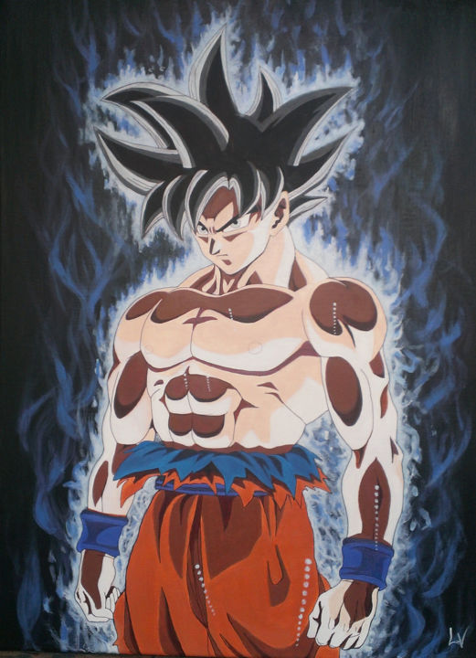 Goku Ultra Instinct Painting By Virginie Lepelletier Artmajeur