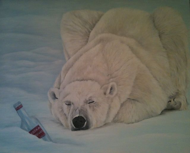 Painting titled "Sieste" by Virginie Px, Original Artwork