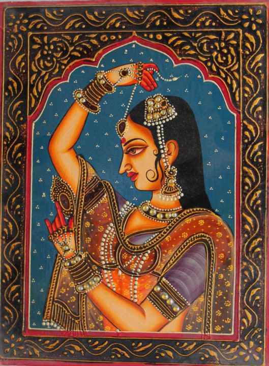 Peinture intitulée "Queen" par Vishal Gurjar, Œuvre d'art originale, Huile