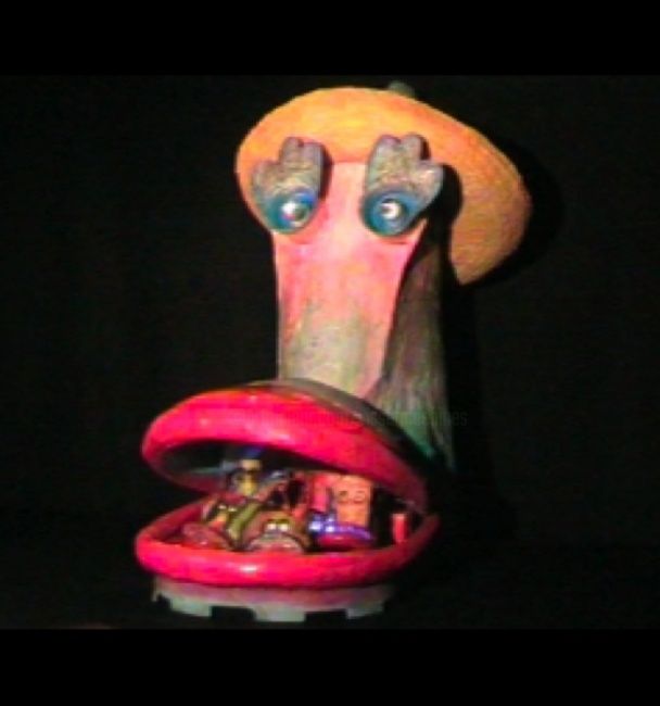 Sculpture titled "Mama Croco" by Gerrit Gerard Visser, Original Artwork, Other