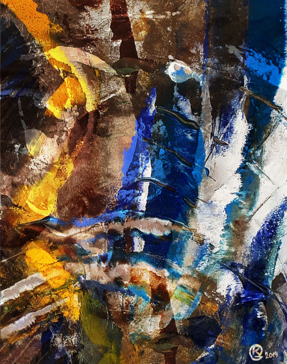 Peinture intitulée "MIRAGE" par Roland Garuli, Œuvre d'art originale, Huile