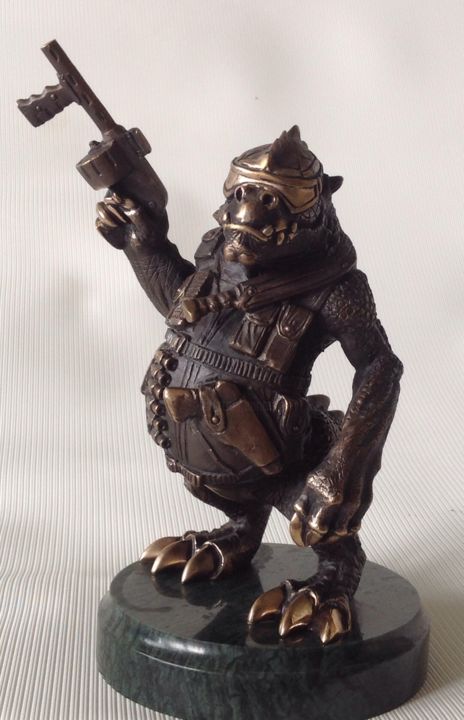 Sculpture titled "Дракон"S"" by Vitali Semenchenko, Original Art, Metals