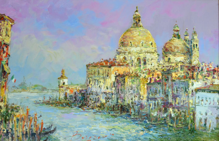 Pittura intitolato "Venice" da Vitalie Butescu, Opera d'arte originale, Olio