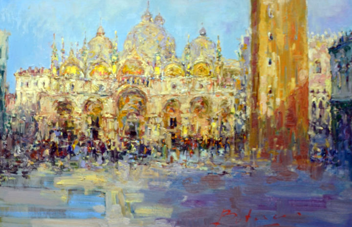 Pittura intitolato "Venice 2" da Vitalie Butescu, Opera d'arte originale, Olio