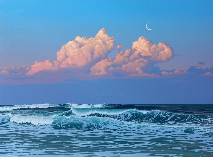 Картина под названием "Twilight" - Виталий Казанцев, Подлинное произведение искусства, Масло