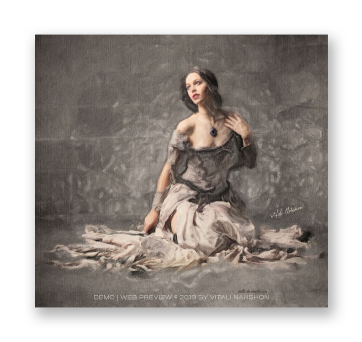 Pittura intitolato "Captive of Love" da Vitali Nahshon, Opera d'arte originale, Olio
