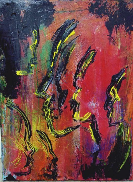 Painting titled "Чейто профиль" by Витя Черенкевич, Original Art, Acrylic