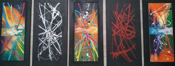 Painting titled "Паутина" by Витя Черенкевич, Original Art, Acrylic