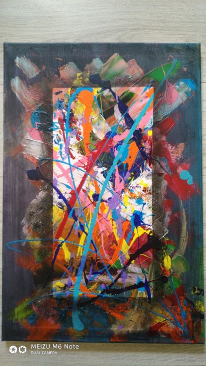 Painting titled "ק" by Витя Черенкевич, Original Art, Acrylic