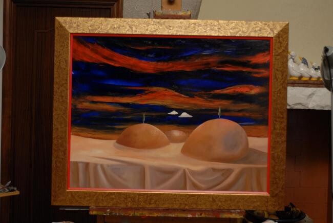 Painting titled "dune" by Vito Pastore D'Ostuni, Original Artwork