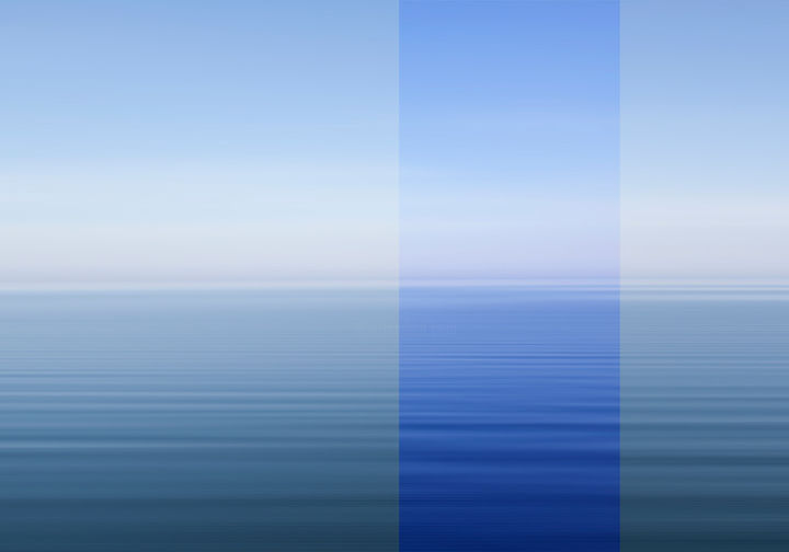 Photographie intitulée "Blue part of the Sea" par Vitomirov, Œuvre d'art originale, Photographie numérique