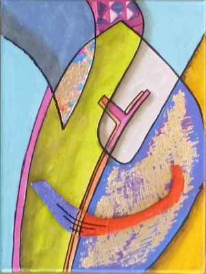 Painting titled "Sans titre n560" by Victor Valente, Original Artwork, Acrylic