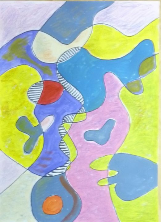 Painting titled "Sans titre n650" by Victor Valente, Original Artwork, Acrylic