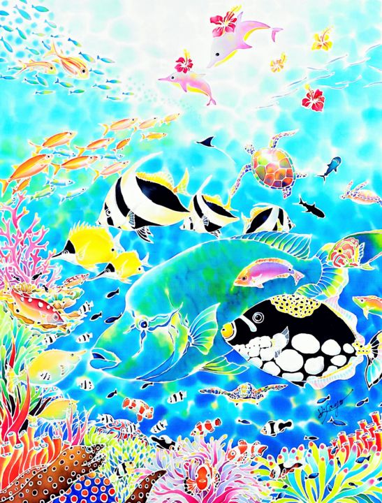 Painting titled "Chura-umi-dream" by Hisayo Ohta, Original Artwork, Other