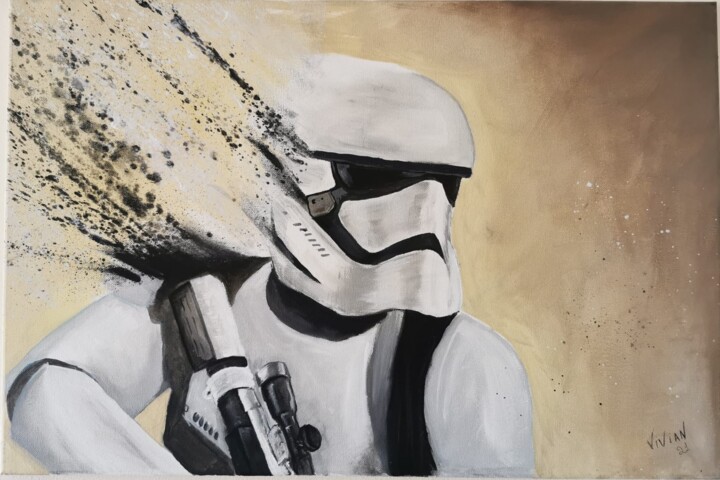 "StormTrooper dreams" başlıklı Tablo Vivian Pontes tarafından, Orijinal sanat, Petrol